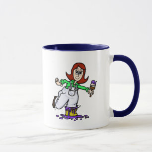 Auburn Female Painter Name Tasse
