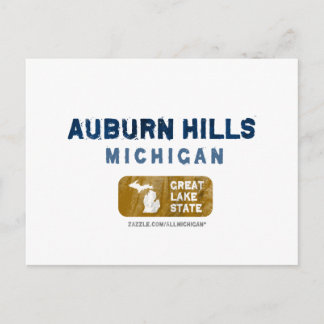 Auburn Hills Michigan Great Lake Staat Postkarte