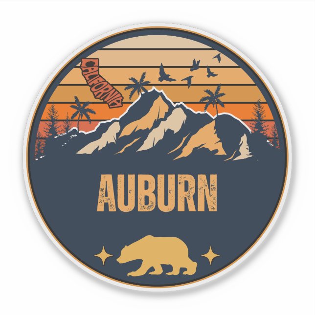 Auburn, Kalifornien Aufkleber (Vorderseite)