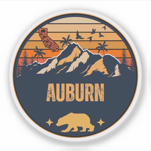 Auburn, Kalifornien Aufkleber (Vorderseite)