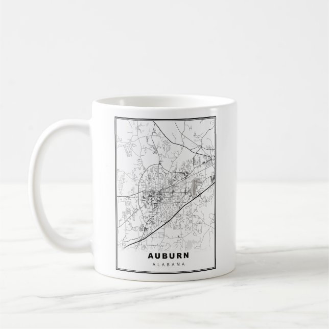 Auburn Karte Kaffeetasse (Links)
