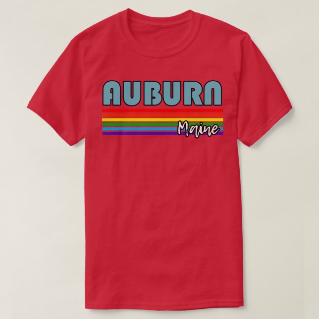 Auburn Maine Pride Auburn LGBT-Geschenkunterstützu T-Shirt (Design vorne)