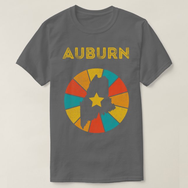 Auburn Maine Vintag Distressed Souvenir 1 T-Shirt (Design vorne)