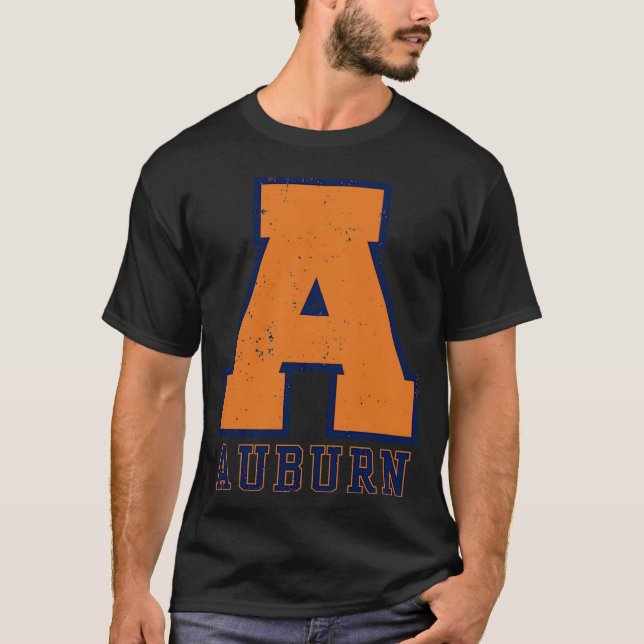 Auburn Old School Block A T-Shirt (Vorderseite)