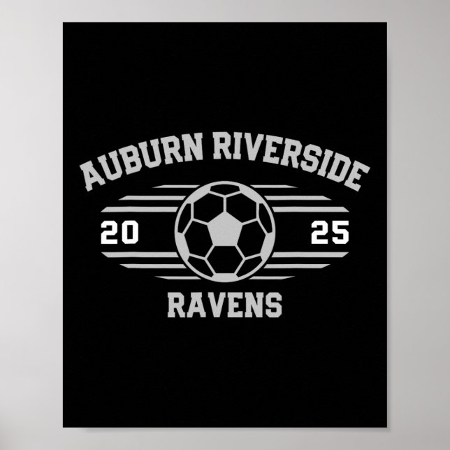 Auburn Riverside Ravens Soccer Byll 2025  Poster (Vorne)