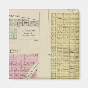 Auburn, Silver Lake, Kilmer und Richland, Kansas Magnet