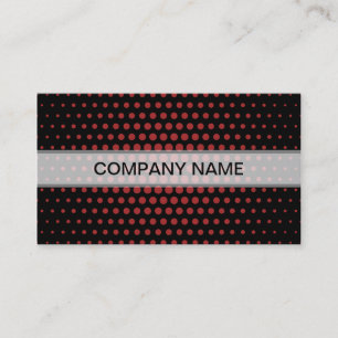 Auburn Techno Dots Modern Black Visitenkarte