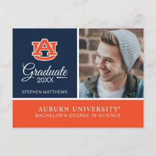 Auburn University Abschluss Ankündigungspostkarte