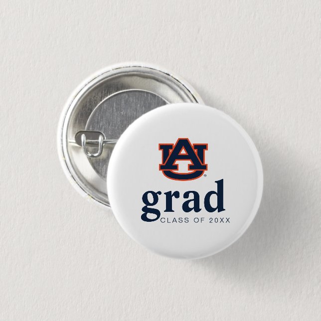 Auburn University Abschluss | Auburn Tigers Button (Vorne & Hinten)