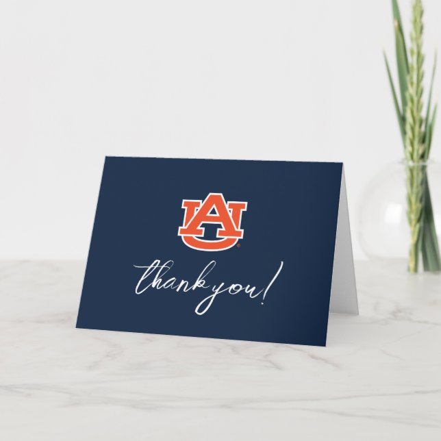 Auburn University Abschluss - Auburn Tigers Dankeskarte (Vorderseite)