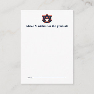 Auburn University Abschluss Auburn Tigers Mitteilungskarte
