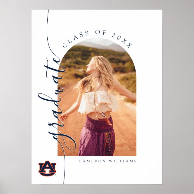 Auburn University Abschluss | Auburn Tigers Poster (Vorne)