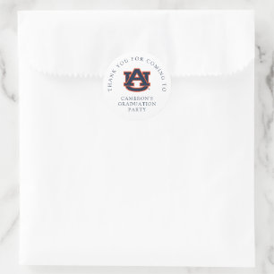 Auburn University Abschluss   Auburn Tigers Runder Aufkleber
