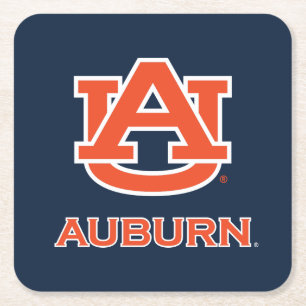 Auburn University   AU Auburn Rechteckiger Pappuntersetzer