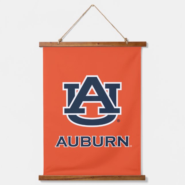 Auburn University | AU Auburn Wandteppich Mit Holzrahmen (Vorderseite)