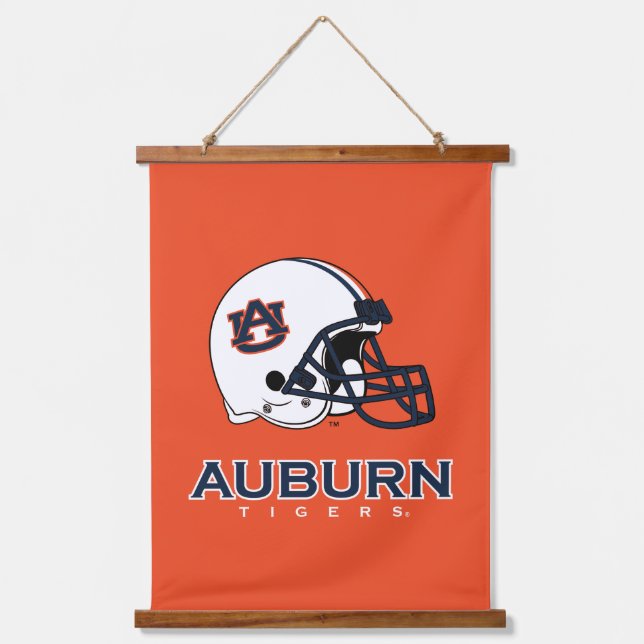Auburn University | Auburn Football Wandteppich Mit Holzrahmen (Vorderseite)