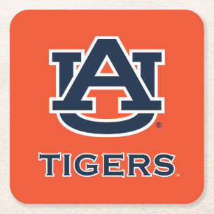 Auburn University   Auburn Rechteckiger Pappuntersetzer