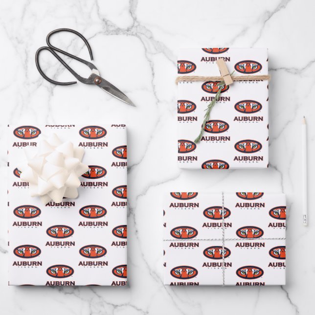 Auburn University | Auburn Tigers Geschenkpapier Set (Vorderseite)