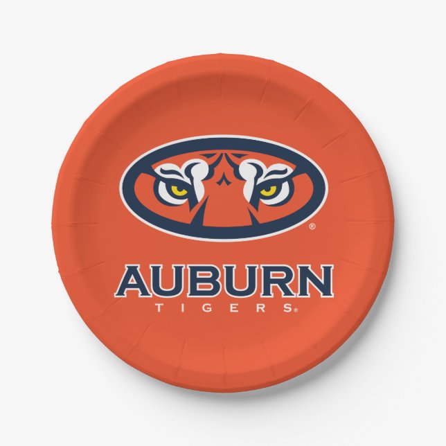 Auburn University | Auburn Tigers Pappteller (Vorderseite)