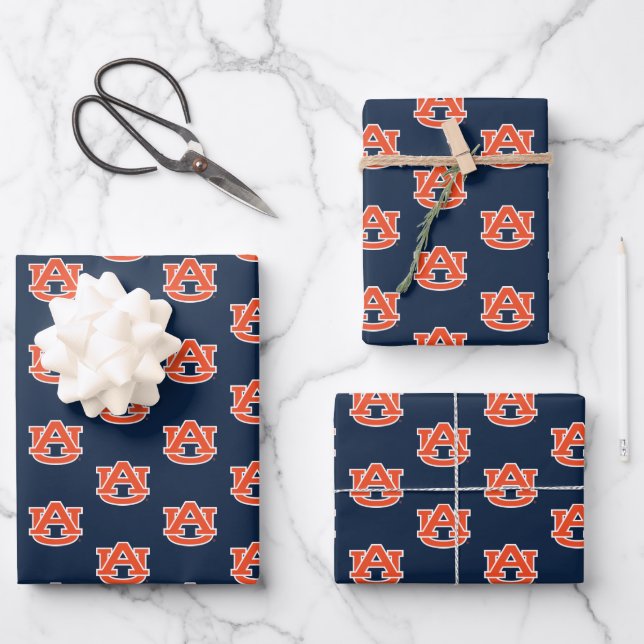 Auburn University | Auburn UA Logo Geschenkpapier Set (Vorderseite)