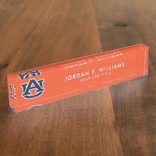 Auburn University   Auburn UA Logo Namensplakette