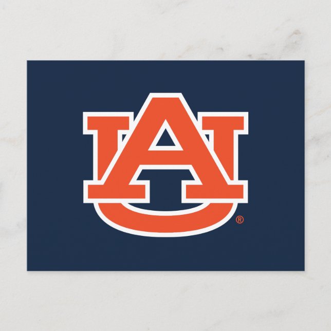 Auburn University | Auburn UA Logo Postkarte (Vorderseite)