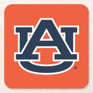 Auburn University Auburn UA Logo Rechteckiger Pappuntersetzer