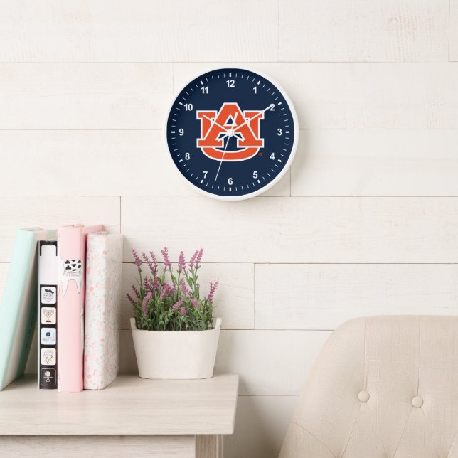Auburn University | Auburn UA Logo Uhr (Lesesaal)