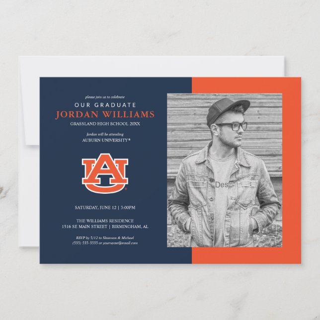 Auburn University | Future Grad Ankündigung (Vorderseite)