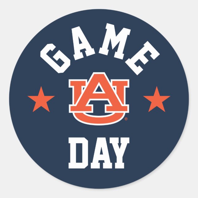 Auburn University Game Day Runder Aufkleber (Vorderseite)