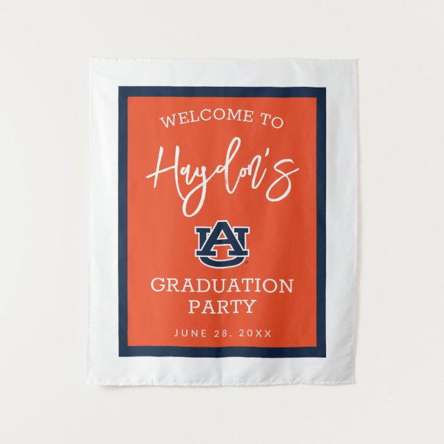 Auburn University | Graduierungspartei Wandteppich (Vorderseite)