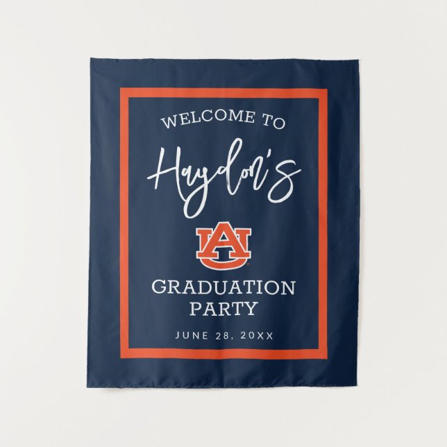 Auburn University | Graduierungspartei Wandteppich (Vorderseite)