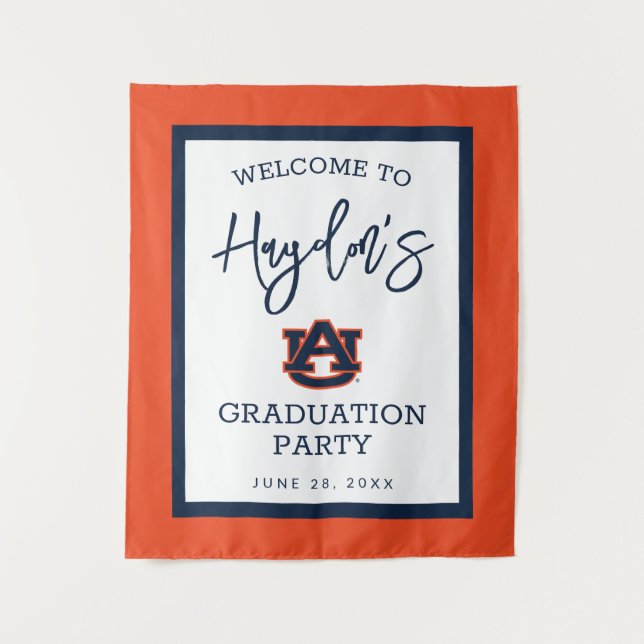 Auburn University | Graduierungspartei Wandteppich (Vorderseite)