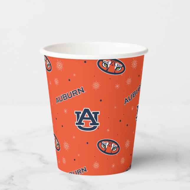 Auburn University | Urlaubsmuster Pappbecher (Vorderseite)