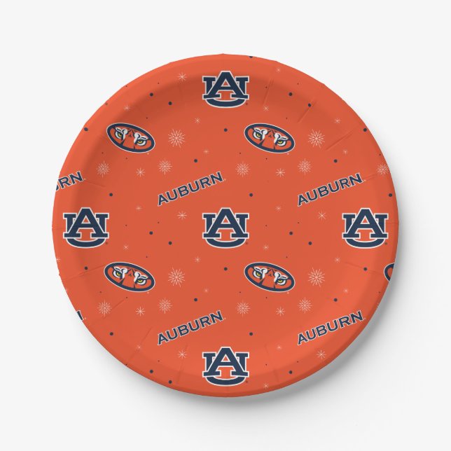Auburn University | Urlaubsmuster Pappteller (Vorderseite)