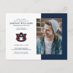 Auburn University Zukünftiger Auburn-Absolvent Ankündigungspostkarte