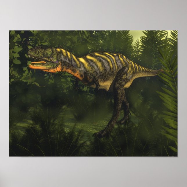 Aucasaurus dinosaur - 3D rendern Poster (Vorne)