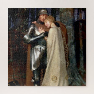 Aucassin und Nicolette Mittelalterliche Malerei vo Puzzle