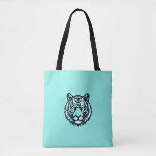 Auch aquamarines Tiger-Design