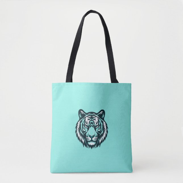 Auch aquamarines Tiger-Design (Vorderseite)