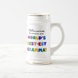 Auch bekannt als Best-est Gramma T-Shirts Bierglas
