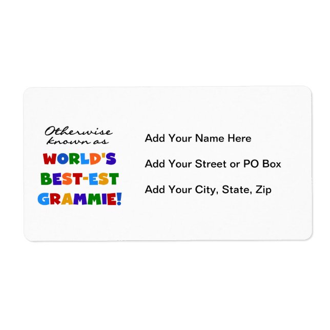 Auch bekannt als Best-est Grammie T-Shirts (Vorne)
