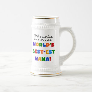 Auch bekannt als Best-est Nana T-Shirts Bierglas
