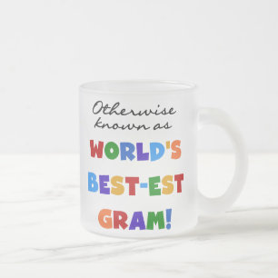 Auch bekannt als die weltbesten Gram-Geschenke Mattglastasse