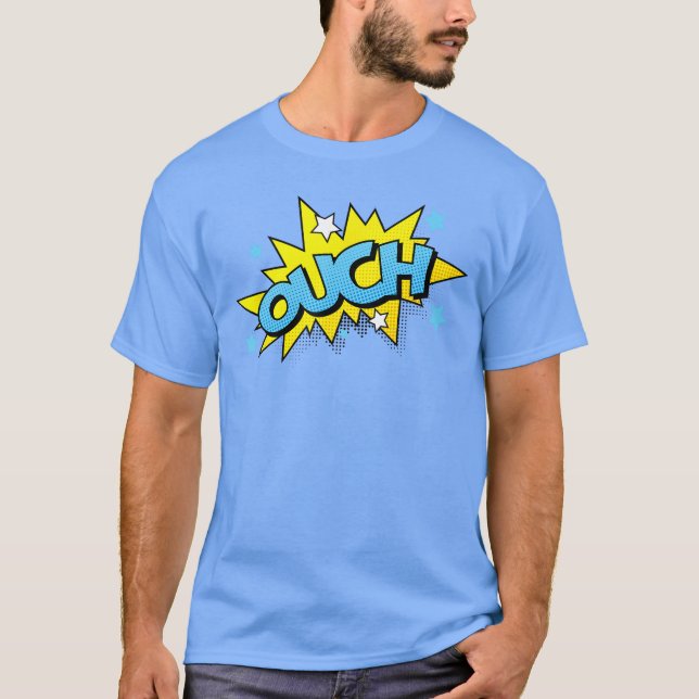 AUCH Comic Cool Retro Comic Buch Geschenk Auch Fre T-Shirt (Vorderseite)