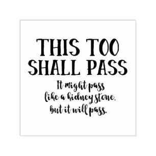 Auch das soll wie ein Nierenstein passieren Permastempel