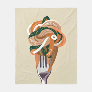 Auch das sollte Pasta sein Fleecedecke