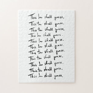 Auch das wird passieren! inspirierendes Zitat Puzzle