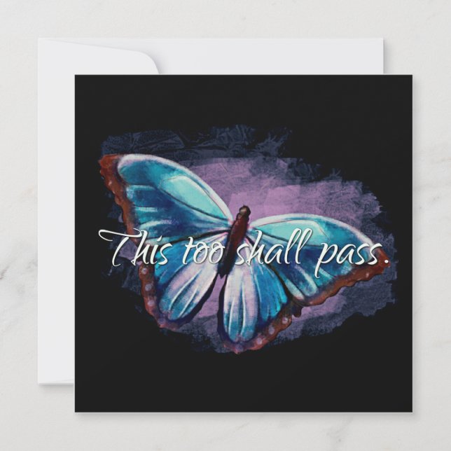 Auch diese Ermutigungskarte muss bestehen (Vorderseite)