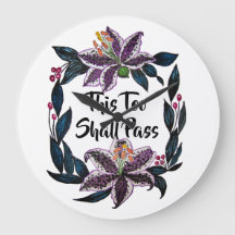 "Auch dieses soll passieren" Wasserfarbenlily-Kran